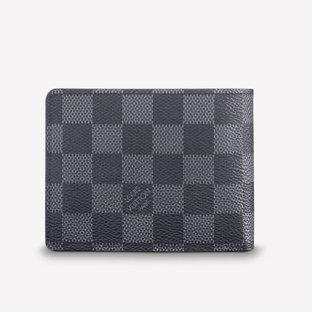 Men’s LV MULTIPLE WALLET Damier Graphite Canvas